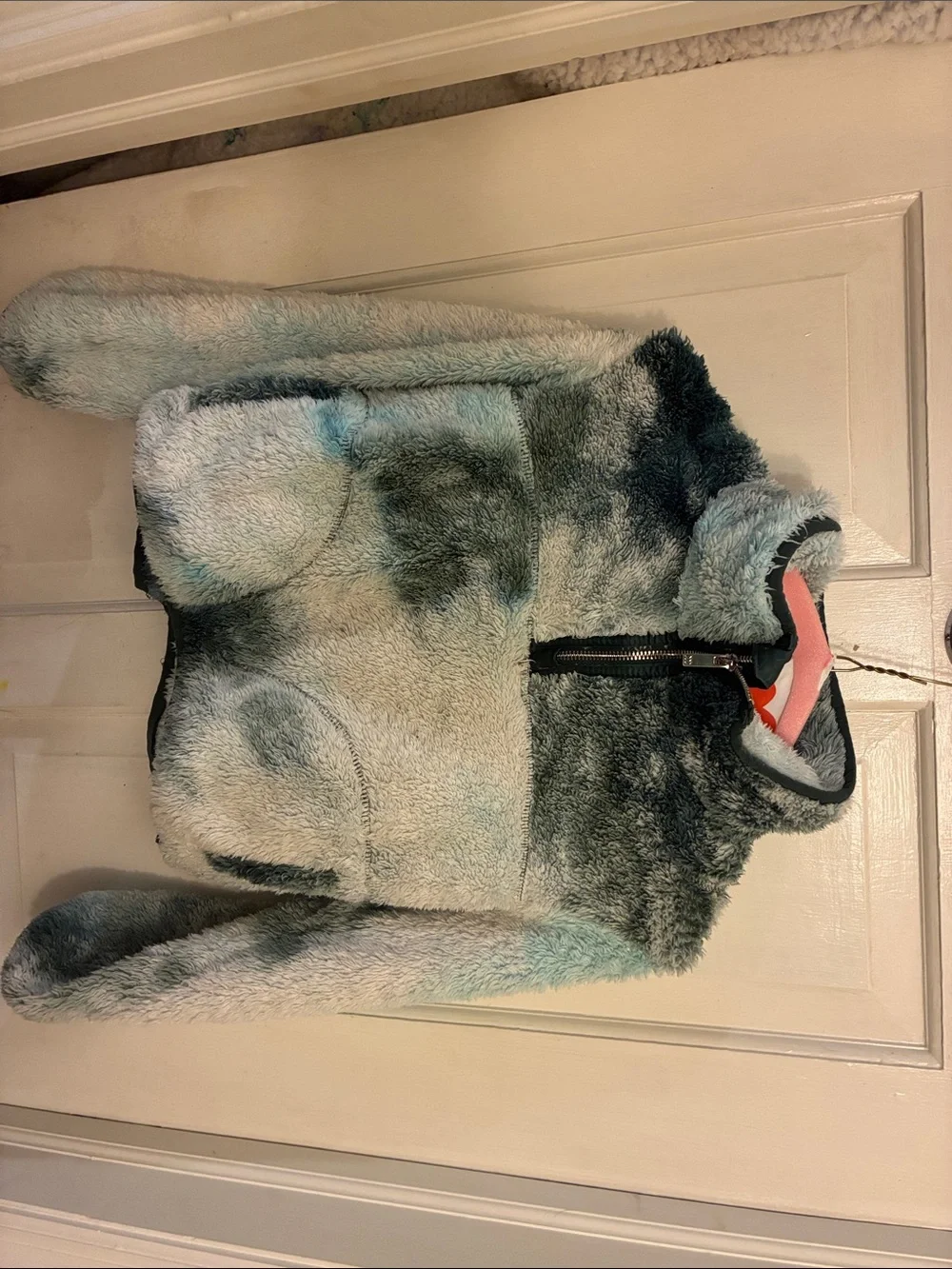 all in motion Plush Ombre Teal & Black Kids Jacket
